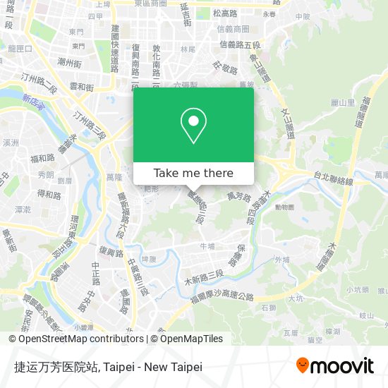 捷运万芳医院站 map