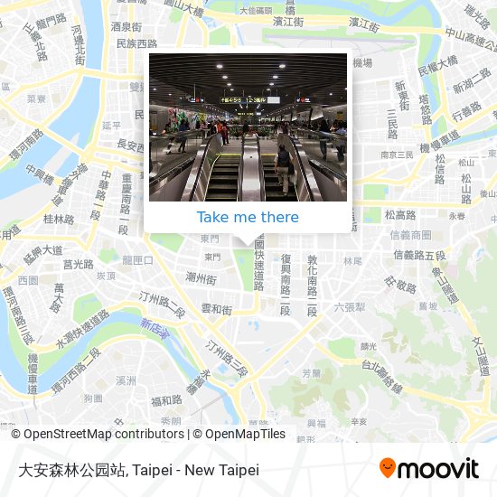 大安森林公园站地圖