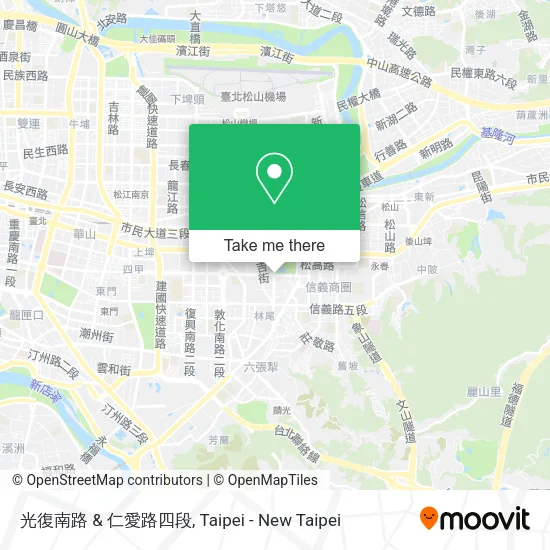 光復南路 & 仁愛路四段地圖