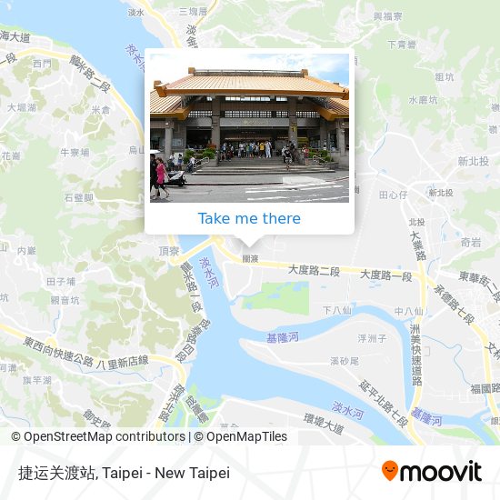 捷运关渡站地圖
