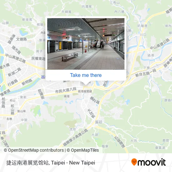 捷运南港展览馆站 map