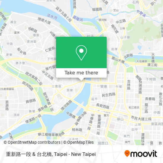 重新路一段 & 台北橋 map