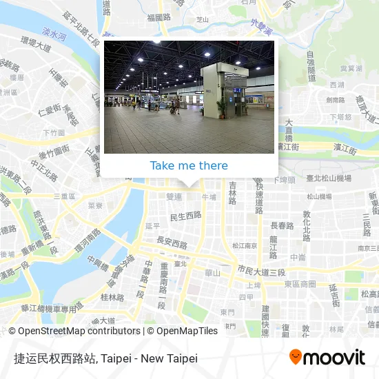 捷运民权西路站 map