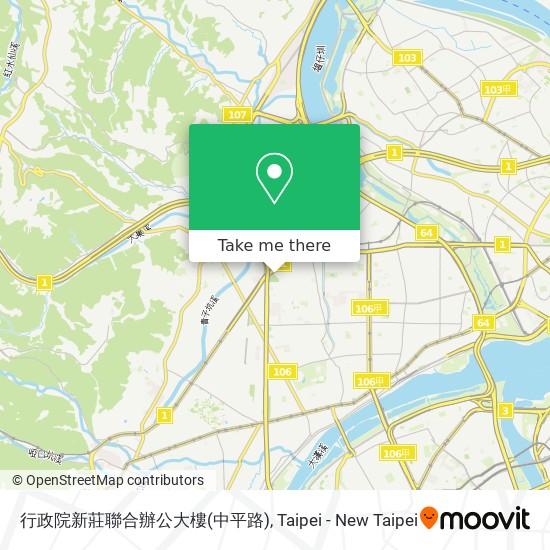 行政院新莊聯合辦公大樓(中平路) map