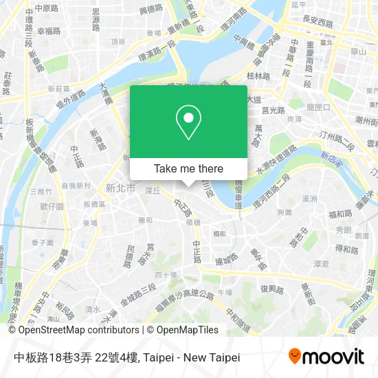 中板路18巷3弄 22號4樓地圖