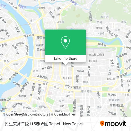 民生東路二段115巷 6號地圖