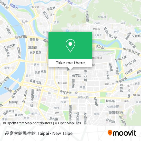 晶宴會館民生館 map