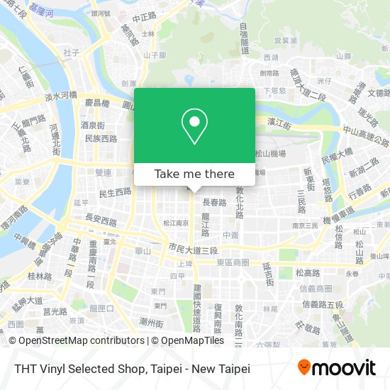 THT Vinyl Selected Shop map