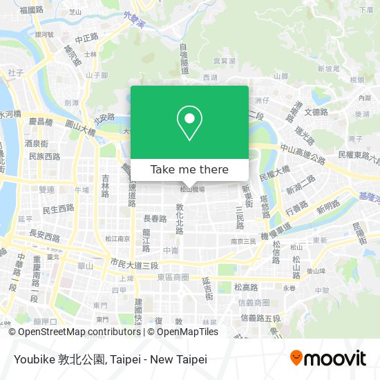 Youbike 敦北公園地圖