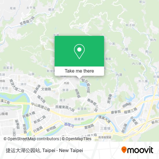捷运大湖公园站 map