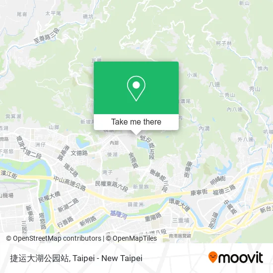 捷运大湖公园站地圖