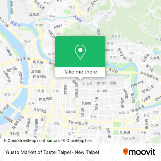 Gusto Market of Taste map