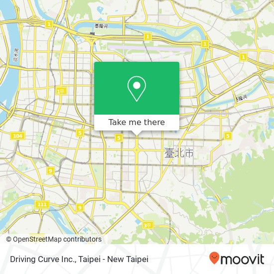 Driving Curve Inc. map