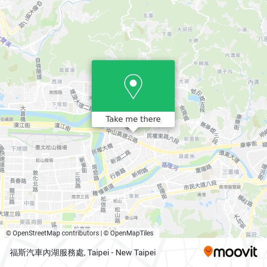 福斯汽車內湖服務處地圖