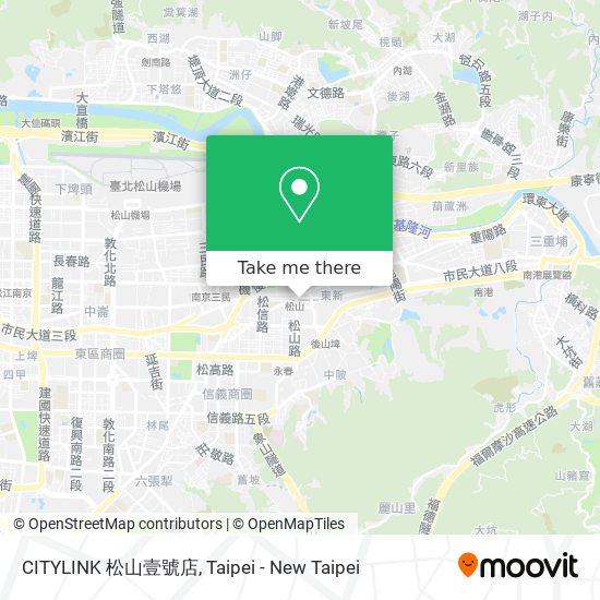 CITYLINK 松山壹號店 map