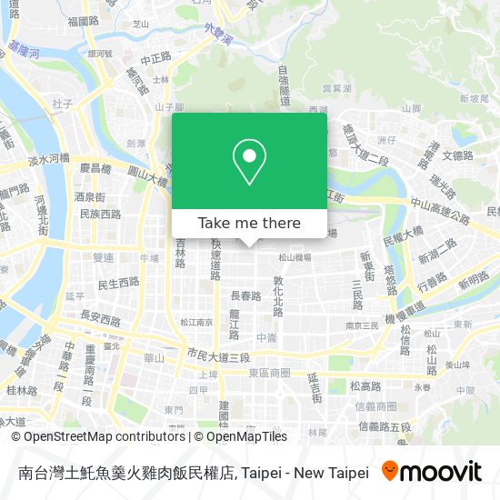 南台灣土魠魚羹火雞肉飯民權店 map