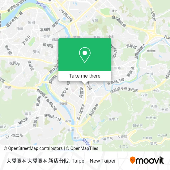 大愛眼科大愛眼科新店分院地圖