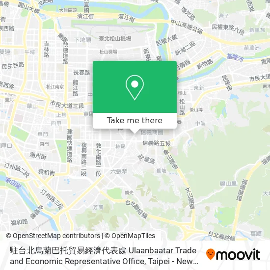 駐台北烏蘭巴托貿易經濟代表處 Ulaanbaatar Trade and Economic Representative Office map