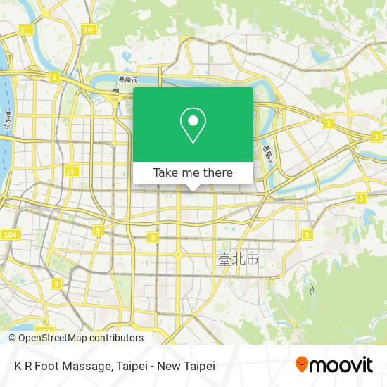 K R Foot Massage map