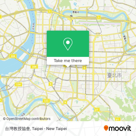 台灣教授協會 map