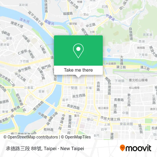 承德路三段 88號地圖