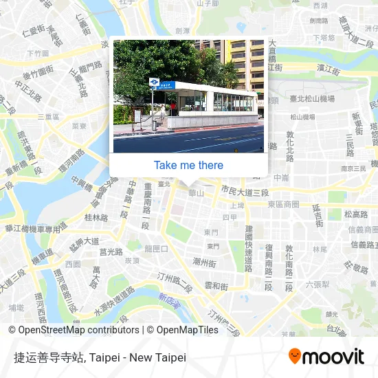 捷运善导寺站地圖