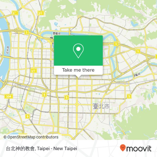 台北神的教會 map