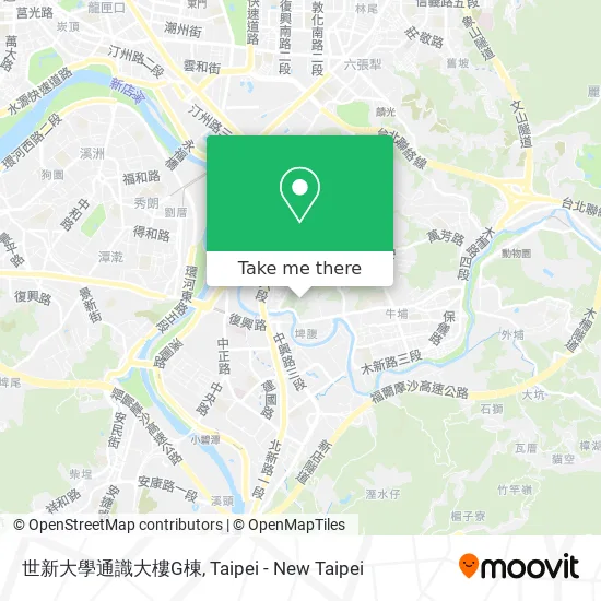 世新大學通識大樓G棟 map