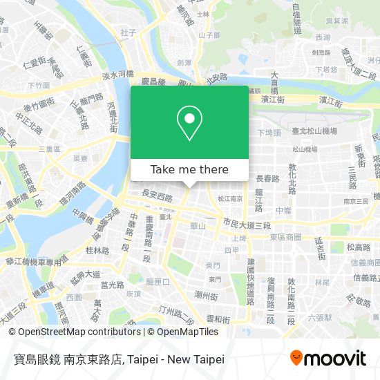 寶島眼鏡 南京東路店地圖
