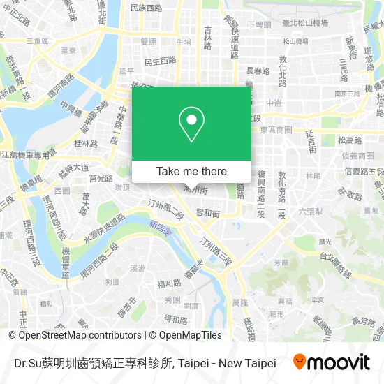Dr.Su蘇明圳齒顎矯正專科診所地圖
