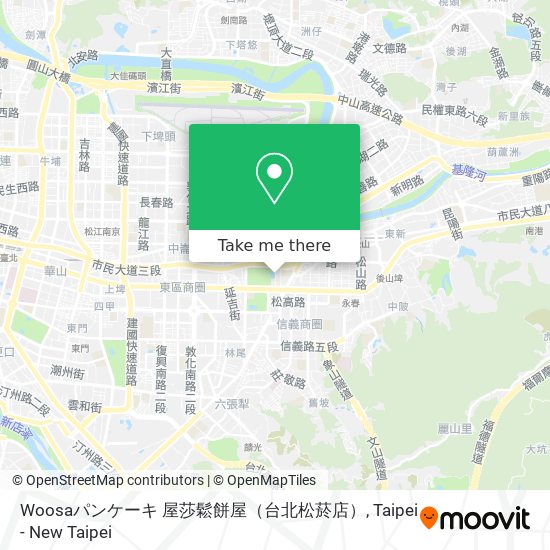 Woosaパンケーキ 屋莎鬆餅屋（台北松菸店） map