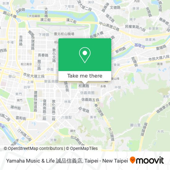 Yamaha Music & Life 誠品信義店 map