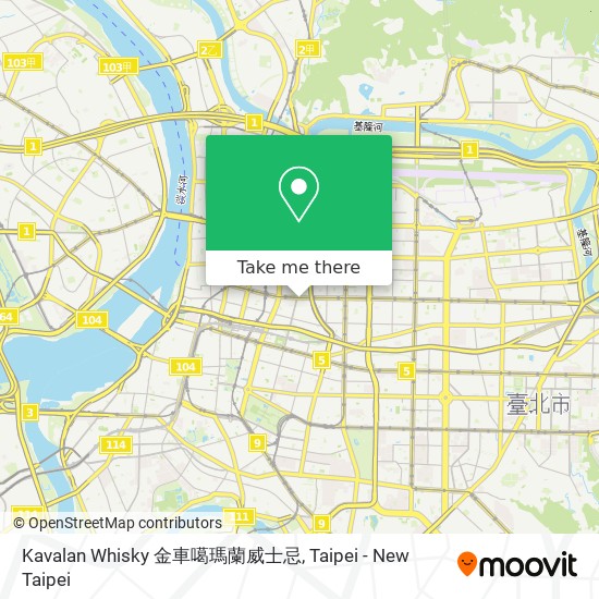 Kavalan Whisky 金車噶瑪蘭威士忌 map