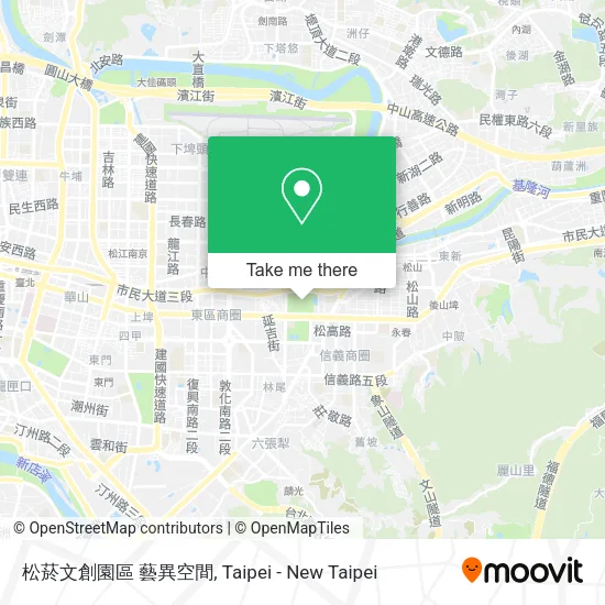松菸文創園區 藝異空間地圖