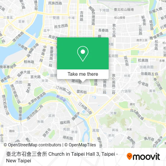 臺北市召會三會所 Church in Taipei Hall 3地圖