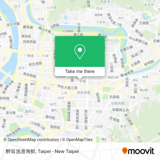 醉翁漁港海鮮地圖