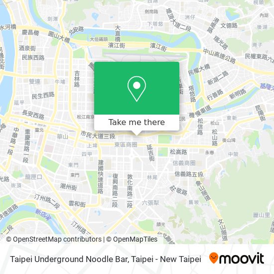 Taipei Underground Noodle Bar map