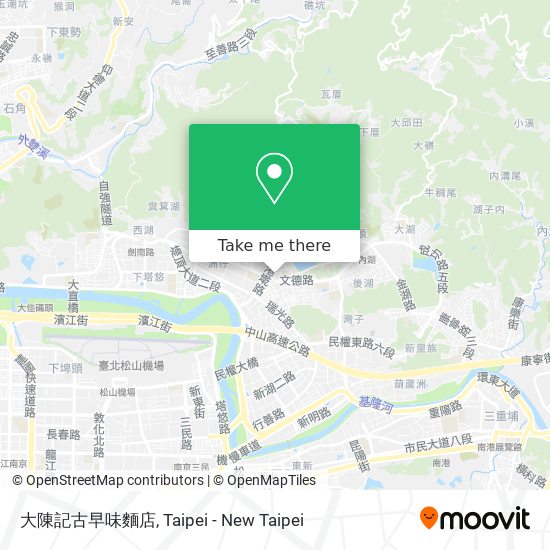 大陳記古早味麵店 map