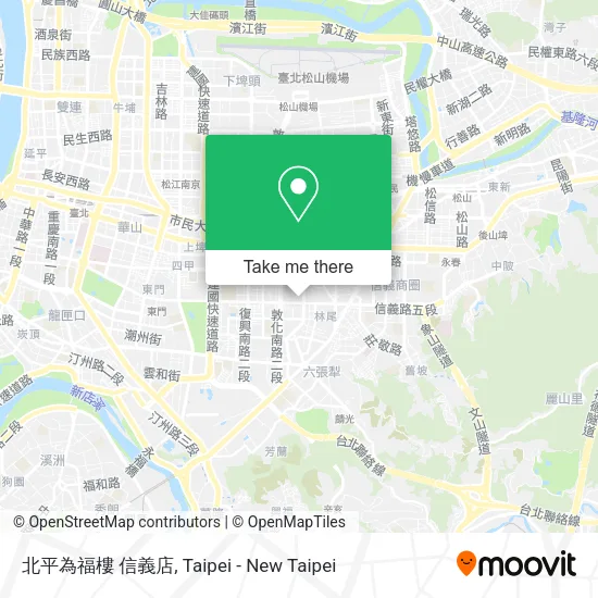 北平為福樓 信義店地圖