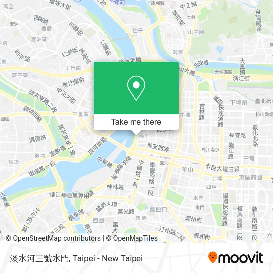 淡水河三號水門 map