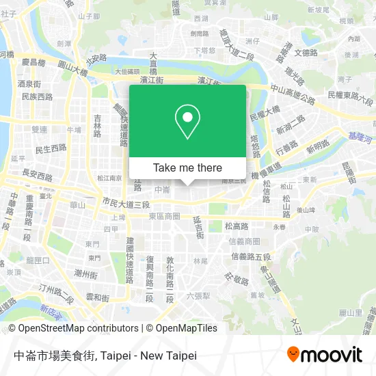 中崙市場美食街地圖