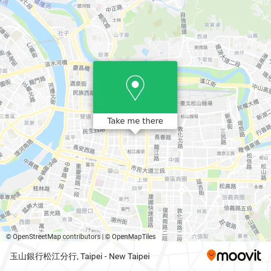 玉山銀行松江分行 map