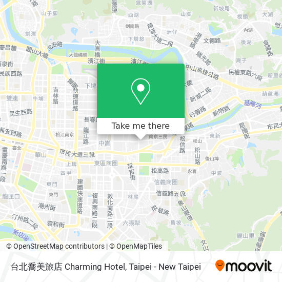 台北喬美旅店 Charming Hotel map