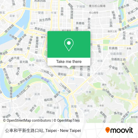 公車和平新生路口站 map