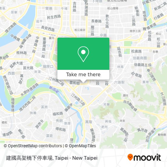 建國高架橋下停車場 map