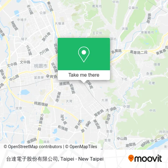 台達電子股份有限公司地圖