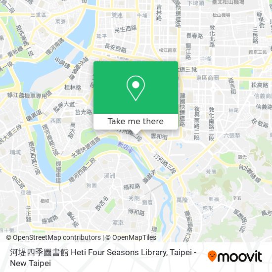 河堤四季圖書館 Heti Four Seasons Library map