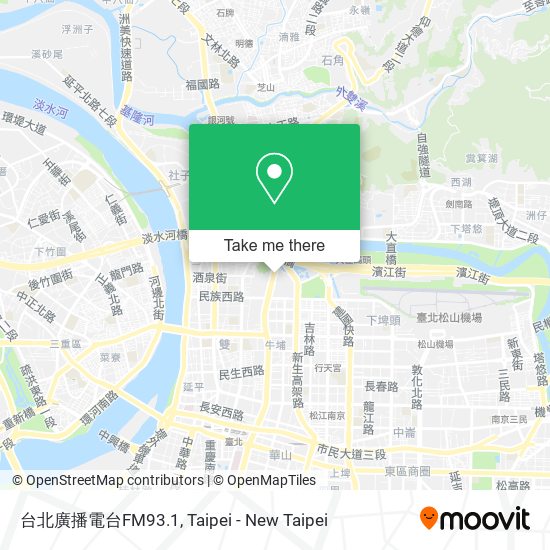 台北廣播電台FM93.1 map