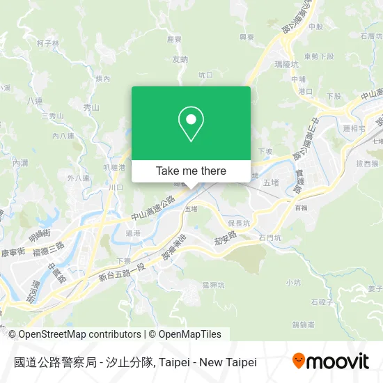 國道公路警察局 - 汐止分隊地圖