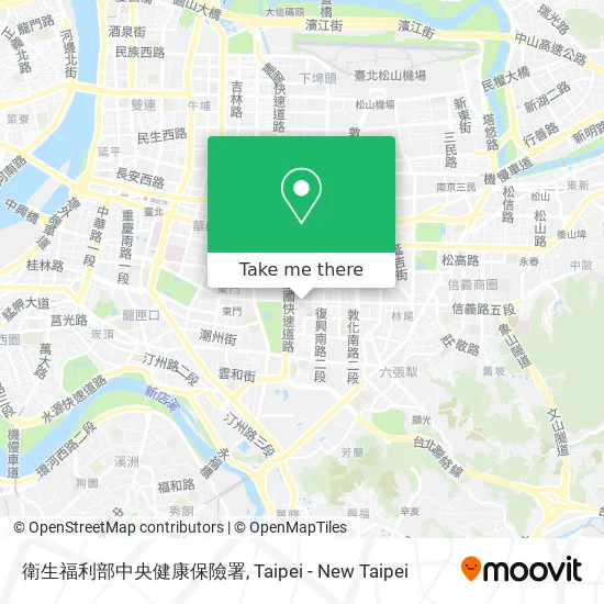 衛生福利部中央健康保險署 map